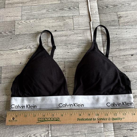 Calvin Klein Modern Cotton Lightly Lined Triangle Bralette size large - Picture 4 of 6